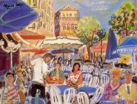 1998 - Nice Terrasse place du Marche