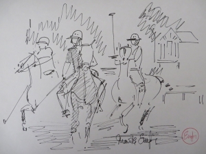 3 Joueurs de polo