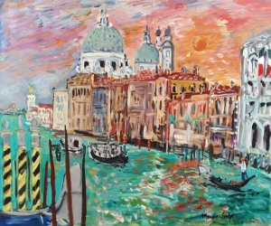 2006 - Grand Canal au soleil rouge